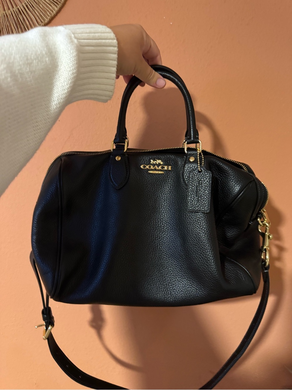 Coach Large Rowan in Black (slouchy)
